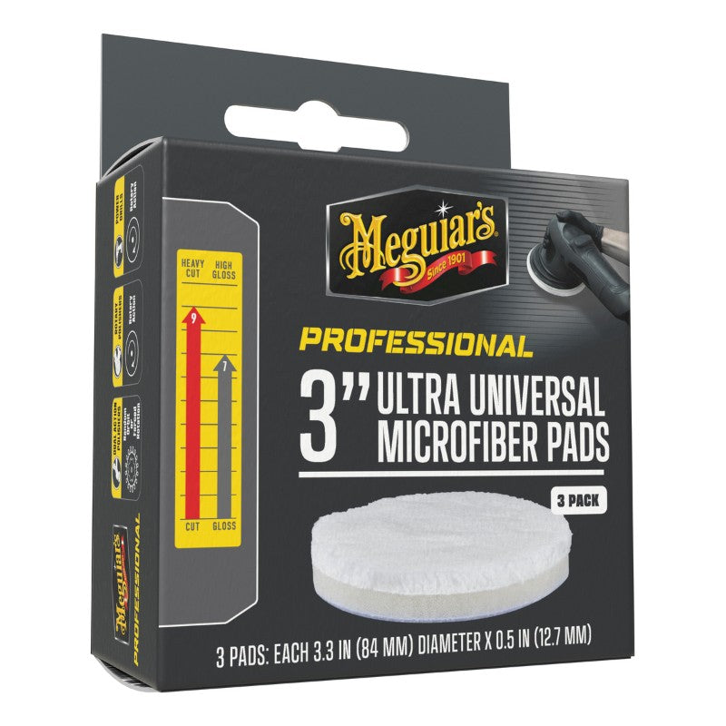 MEGUIAR'S PROFESSIONAL 3" MICROFIBER PAD - Pack 3ud