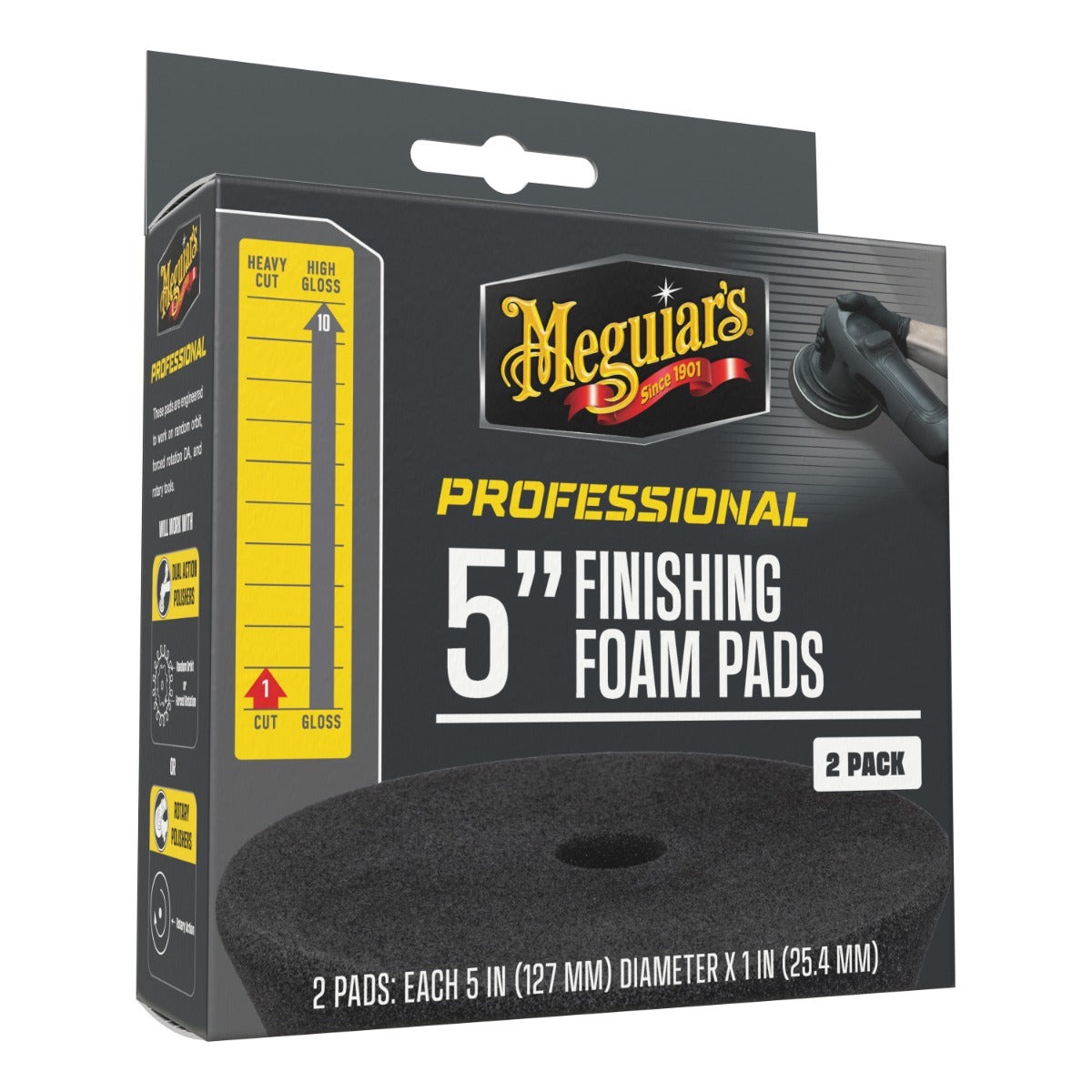MEGUIAR'S PROFESSIONAL 5" PAD DE ACABADO - Pack 2ud