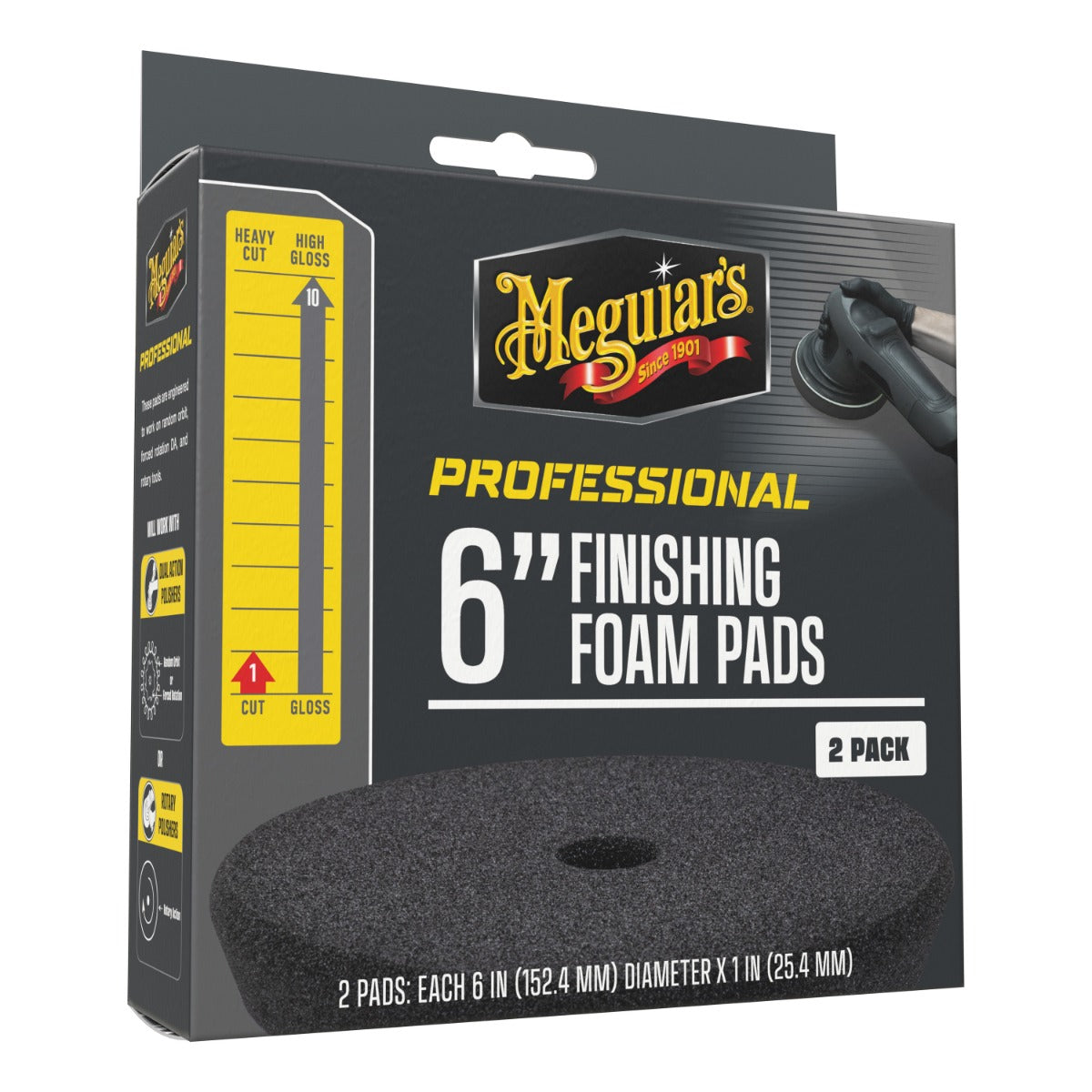 MEGUIAR'S PROFESSIONAL 6" PAD DE ACABADO - Pack 2ud