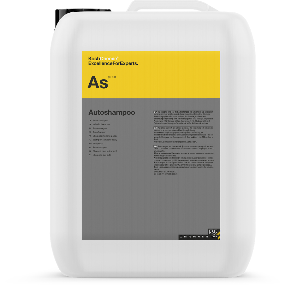 KOCH CHEMIE AUTOSHAMPOO 10L - Champú alcalino