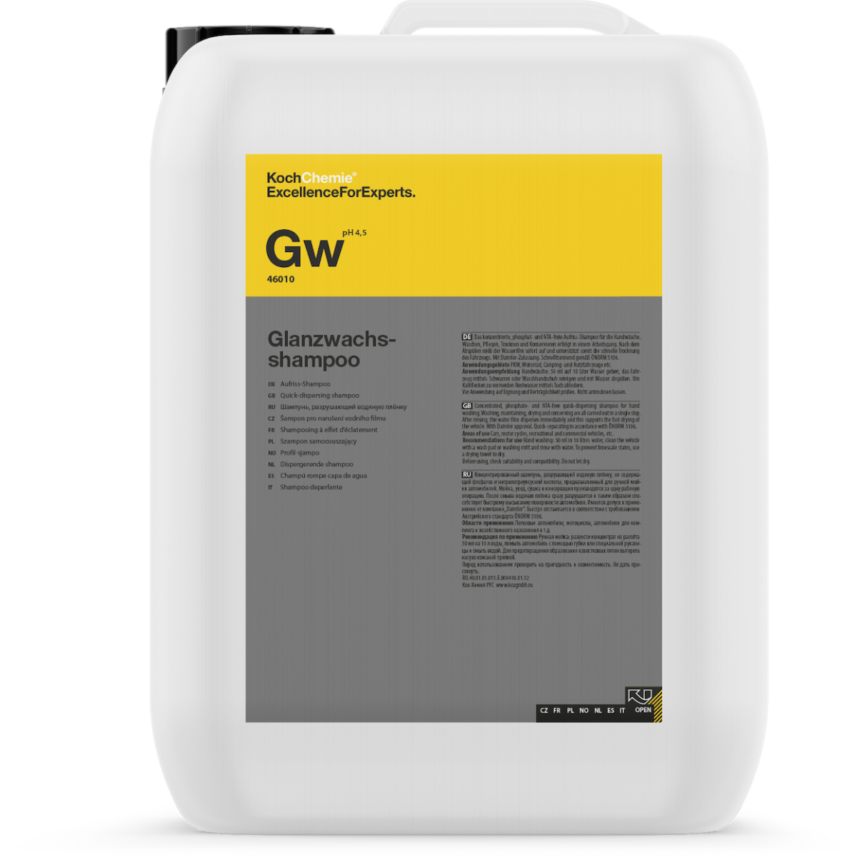 KOCH CHEMIE GW 10Kg - Champô de lavagem