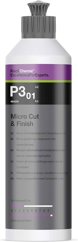 KOCH CHEMIE MICRO CUT & FINISH P3.01 250ml - Pulimento fino con cera