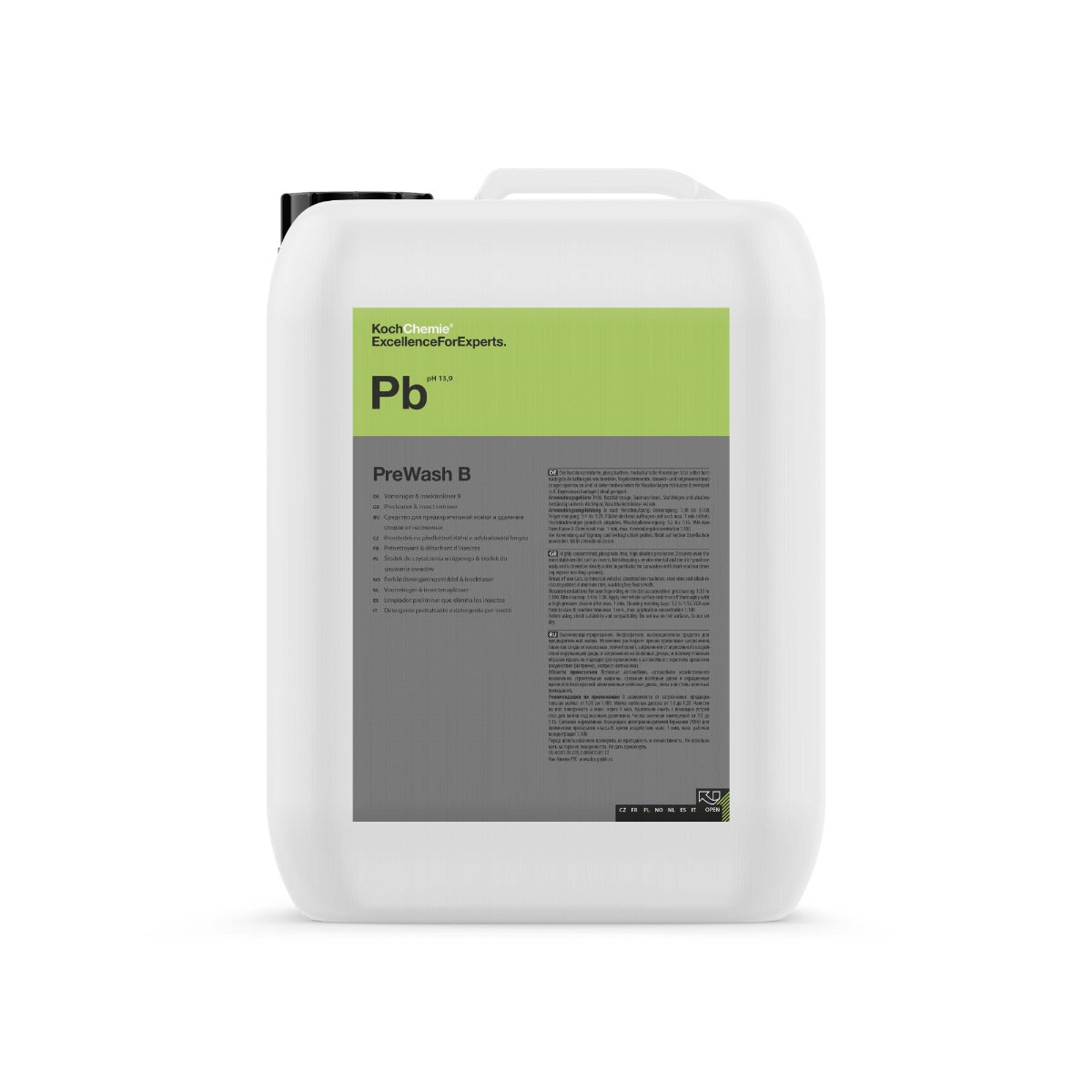 KOCH CHEMIE Pb PREWASH B 23Kg - Prelavado y eliminador de insectos