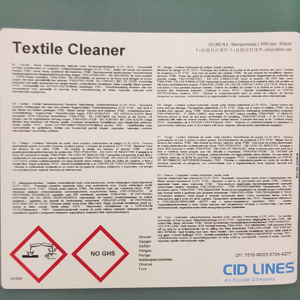 KENOTEK TEXTILE CLEANER 10 L