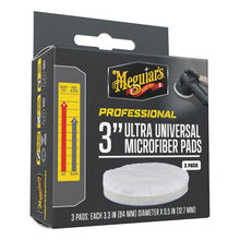 MEGUIAR'S PROFESSIONAL 3" MICROFIBER PAD - Pack 3ud