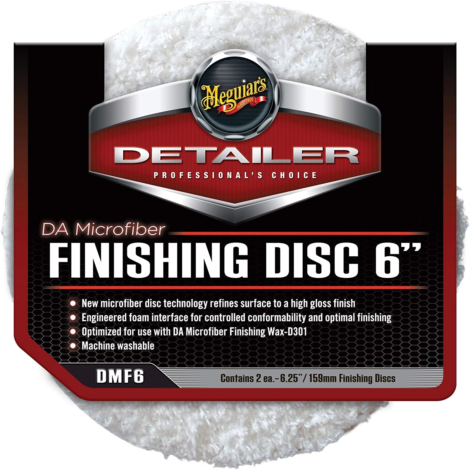 MEGUIAR'S DA MICROFIBER FINISHING DISCS 6