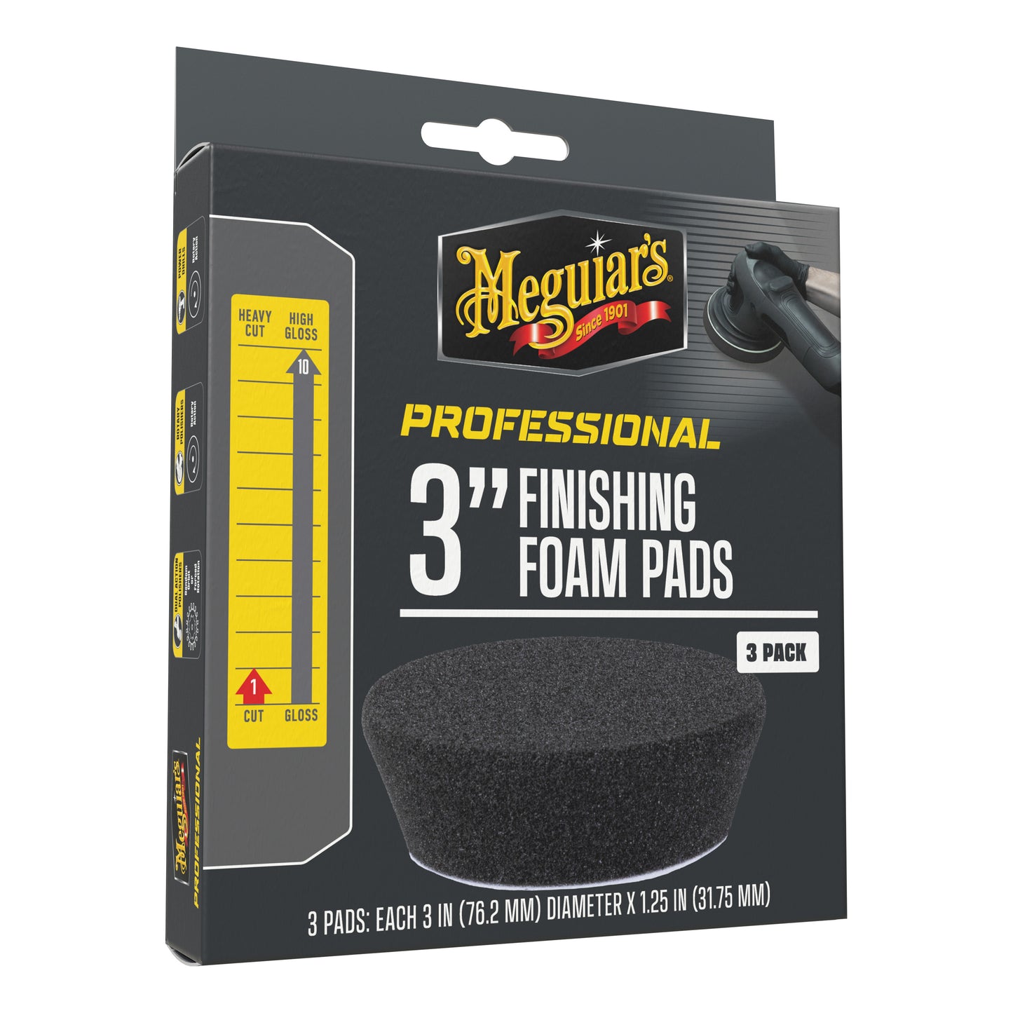 MEGUIAR'S PROFESSIONAL PAD DE ACABAMENTO 3" - Pack 3un