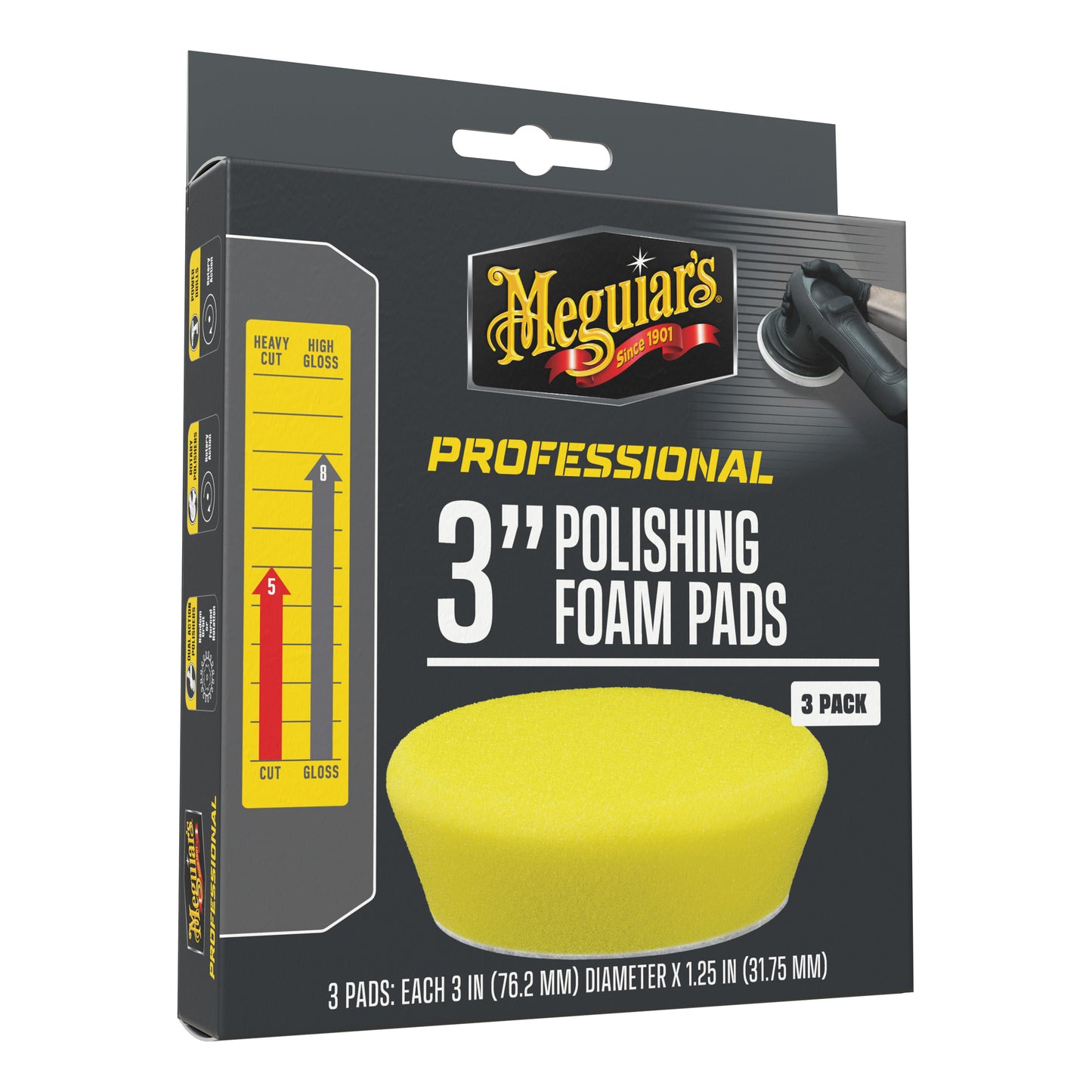MEGUIAR'S PROFESSIONAL 3" PAD DE PULIDO - Pack 3ud