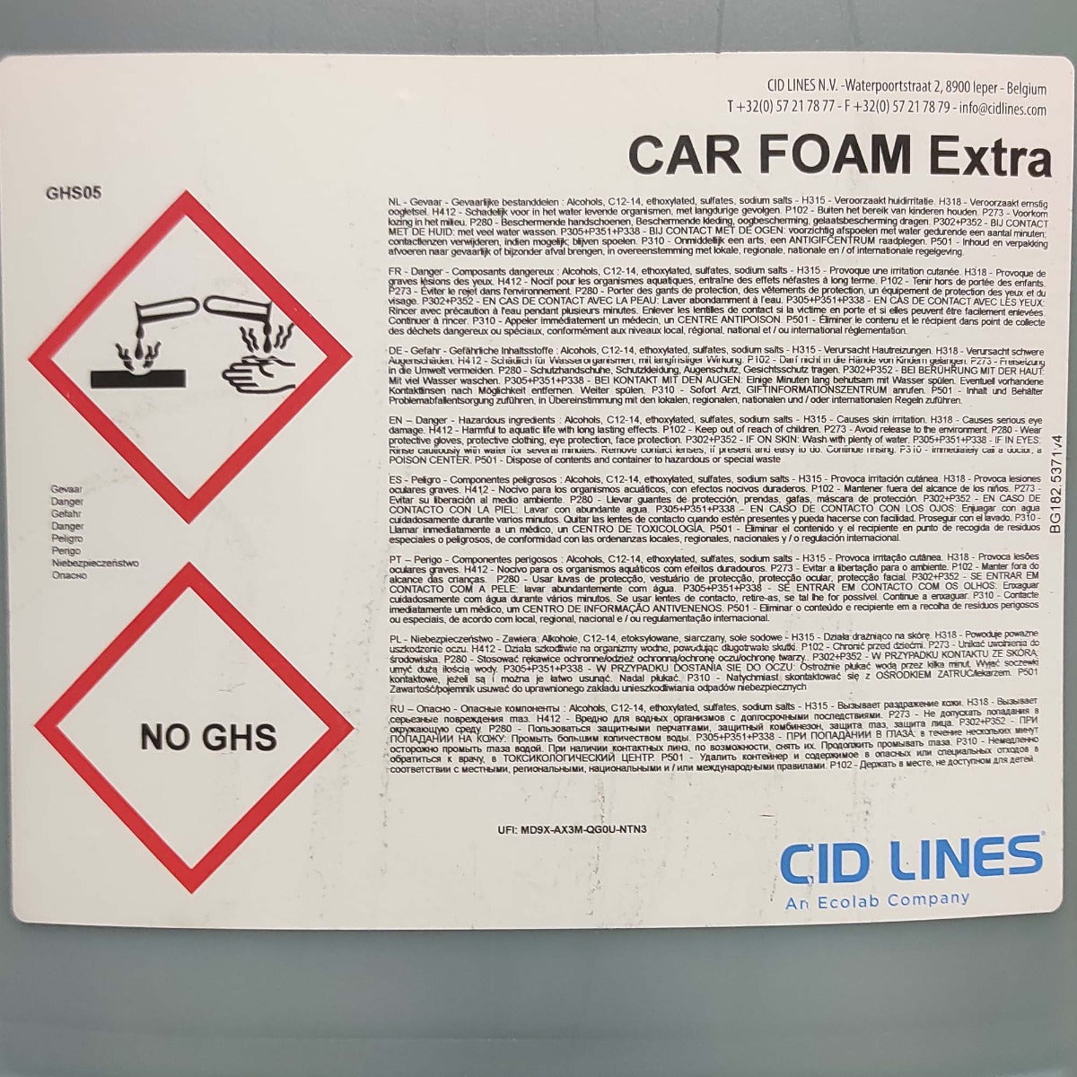 KENOTEK CAR FOAM EXTRA 20L