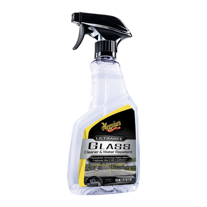 MEGUIAR'S ULTIMATE GLASS CLEANER 473ml - Limpiacristales con repelente de lluvia
