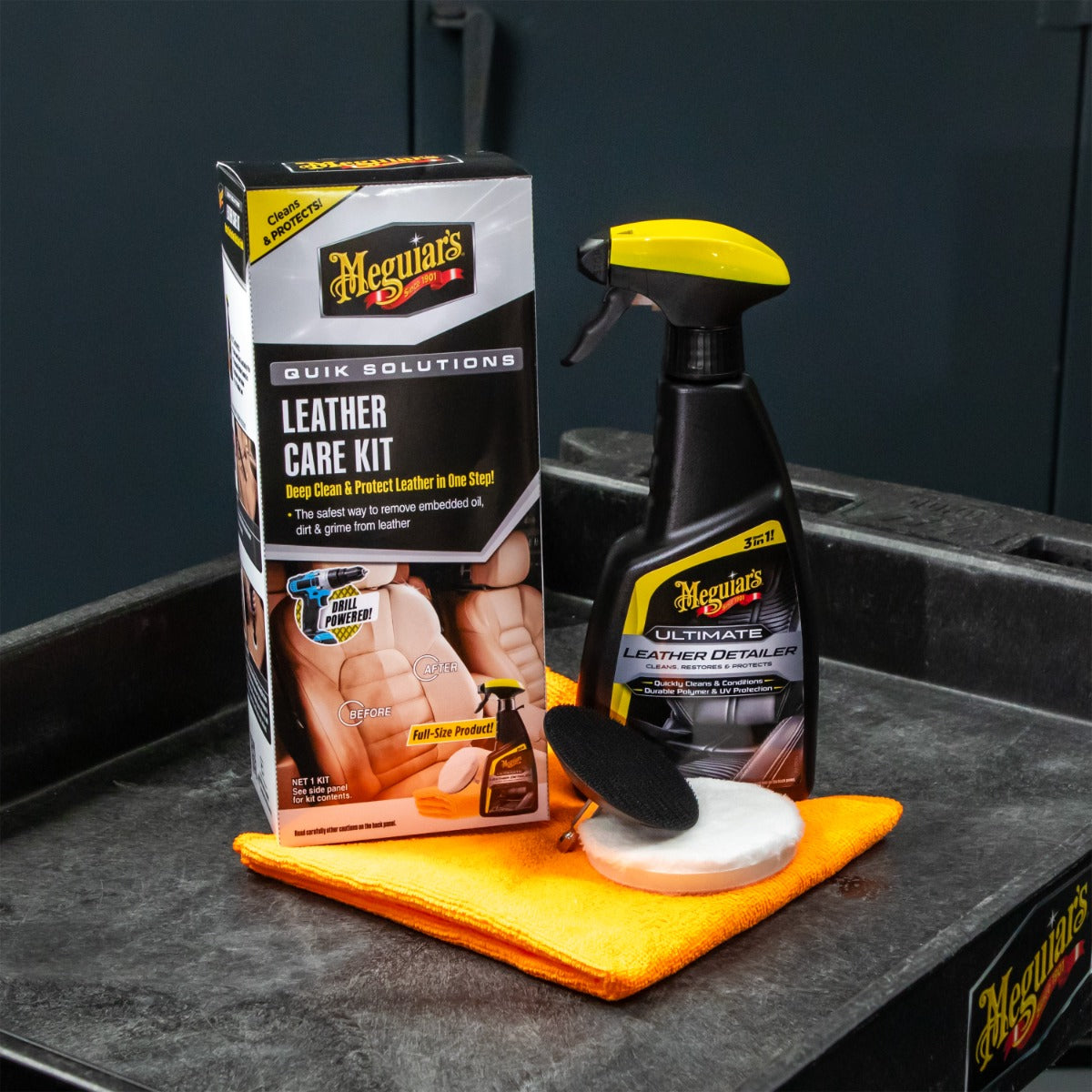 MEGUIARS QUIK SOLUTIONS LEATHER CARE