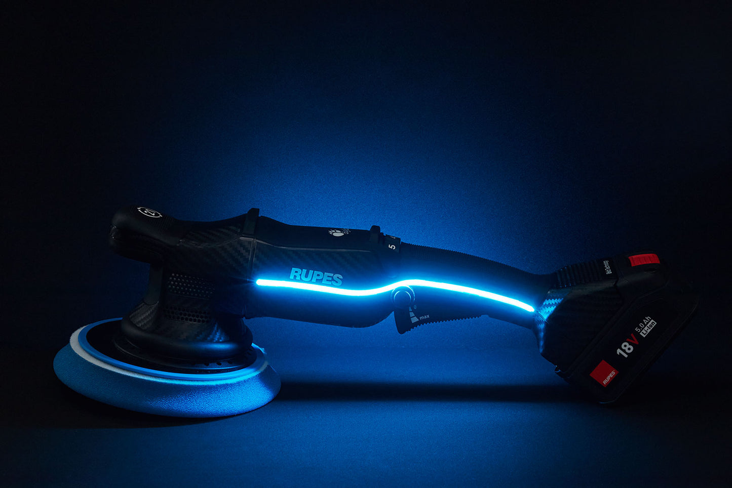 RUPES HLR15 IBRID BIGFOOT KIT BAS - Pulidora orbital con batería