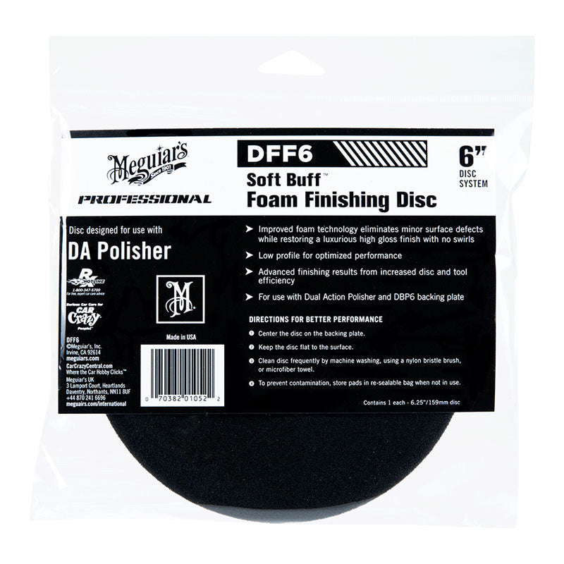MEGUIARS SOFT BUFF FOAM FINISHING DISC 6"