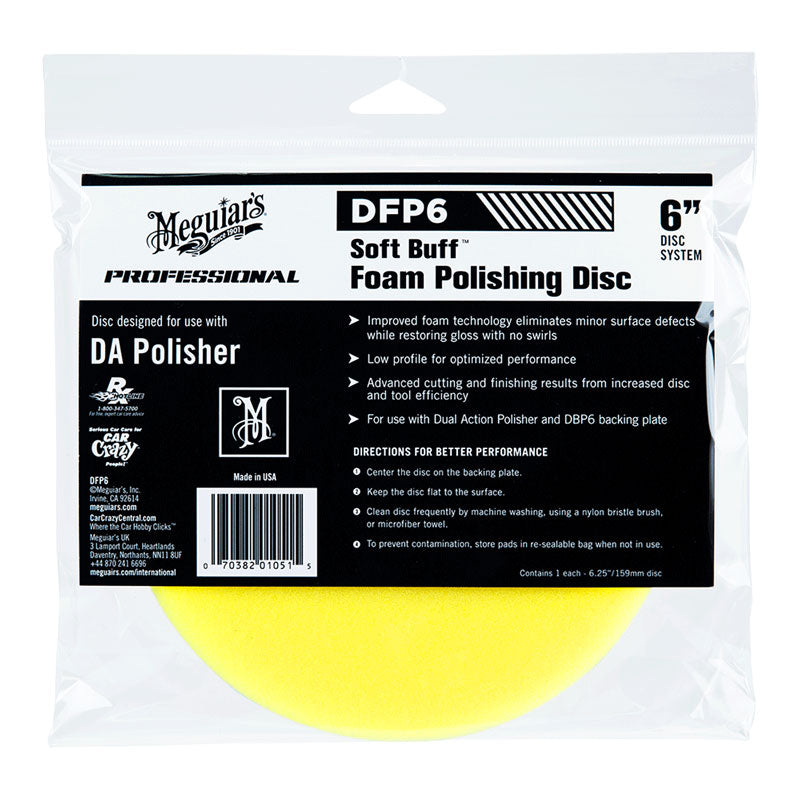 MEGUIARS SOFT BUFF FOAM POLISHING DISC 6"