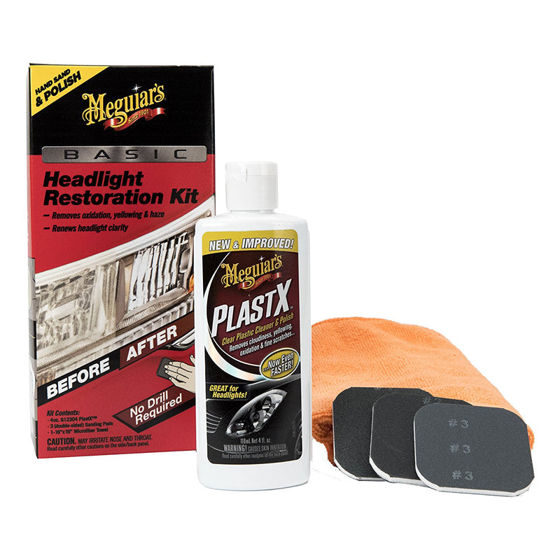 MEGUIAR'S KIT RESTAURACIÓN DE FAROS 1 PASO