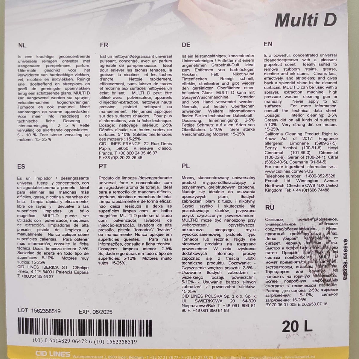 KENOTEK MULTI D 20 L