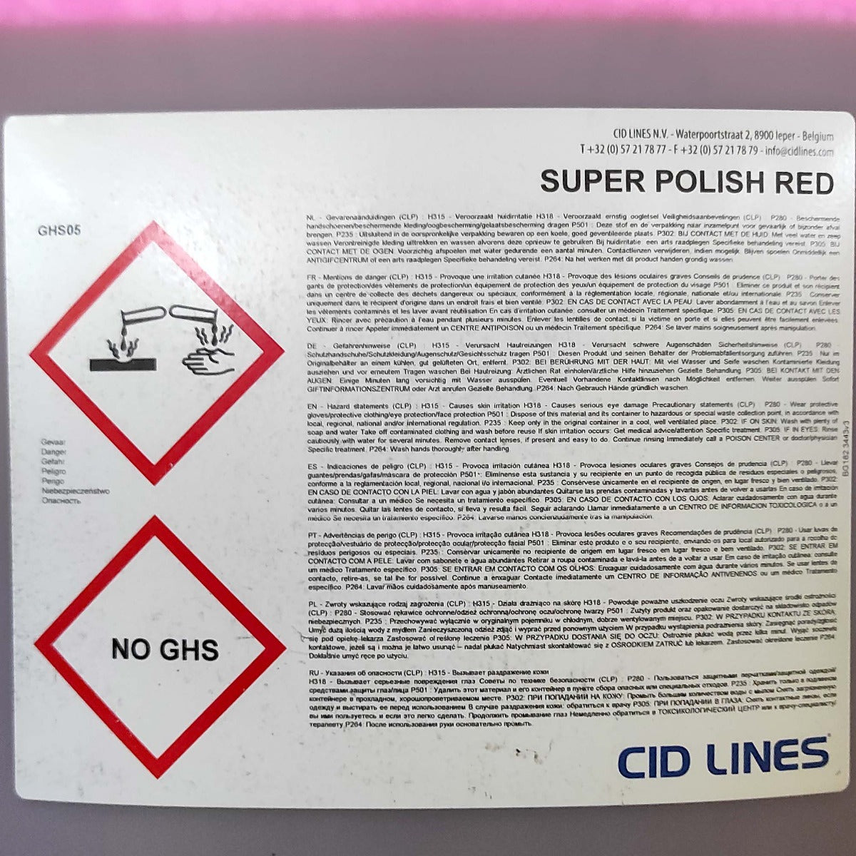 KENOTEK SUPER POLISH 20L - RED