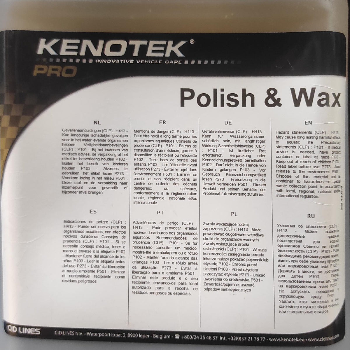 KENOTEK POLISH & WAX 5 L